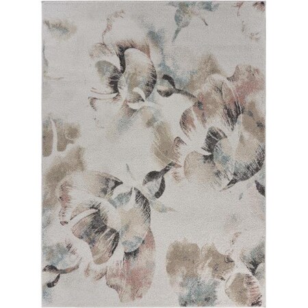 Lr Resources LR Resources MEADO81546WLB7995 7 ft. x 9 in. x 9 ft. x 5 in. Soft Floral Garden Area Rug; Multi Color MEADO81546WLB7995